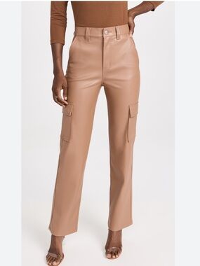Pistola Cassie Faux Leather Cargo Pants